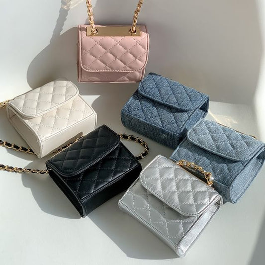 Chain Strap Quilted Flap Crossbody Bag SpreePicky