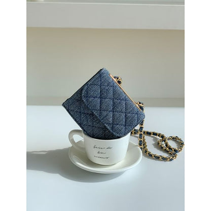 Chain Strap Quilted Flap Crossbody Bag SpreePicky