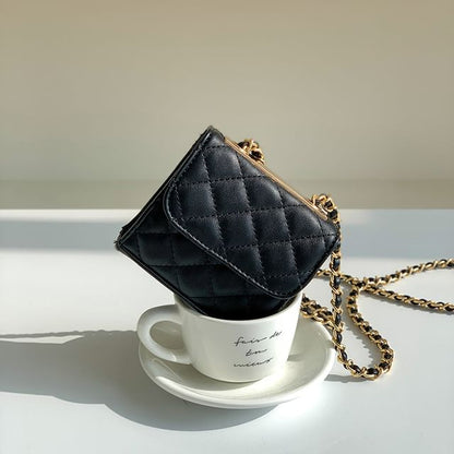 Chain Strap Quilted Flap Crossbody Bag SpreePicky