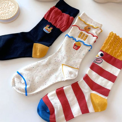 Striped Lettering Socks / Set SpreePicky