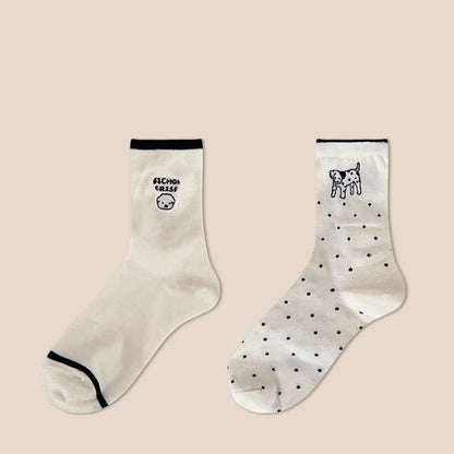 Dog Embroidered Socks Set SpreePicky