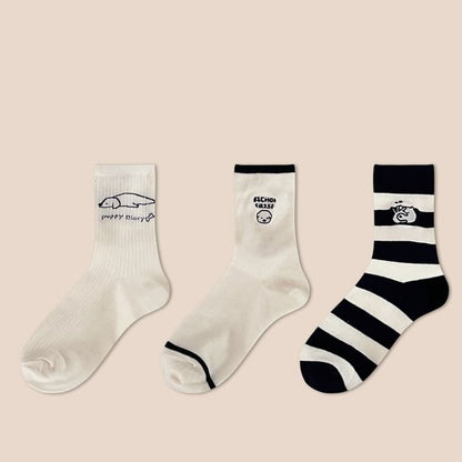 Dog Embroidered Socks Set SpreePicky