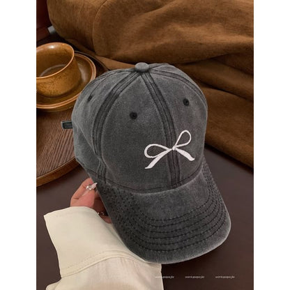 Bow Embroidered Baseball Cap SpreePicky