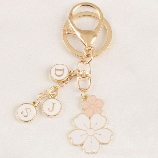 Floral / Rabbit Alloy Keyring (Various Designs) SpreePicky