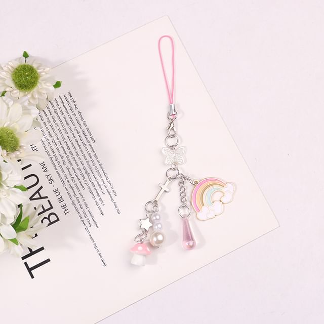 Rainbow / Shell Acrylic Phone Charm SpreePicky