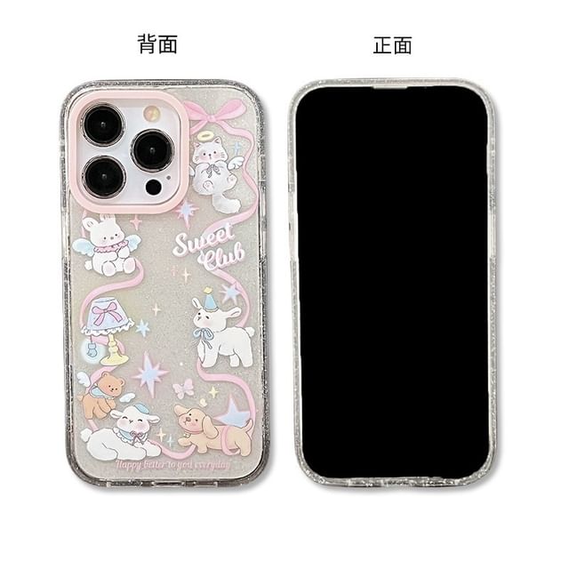 Animal Glitter Phone Case - iPhone 15 Pro Max / 15 Pro / 15 / 14 Pro Max / 14 Pro / 14 / 13 Pro Max / 13 Pro / 13 / 12 Pro Max / 12 Pro / 12 / 11 SpreePicky