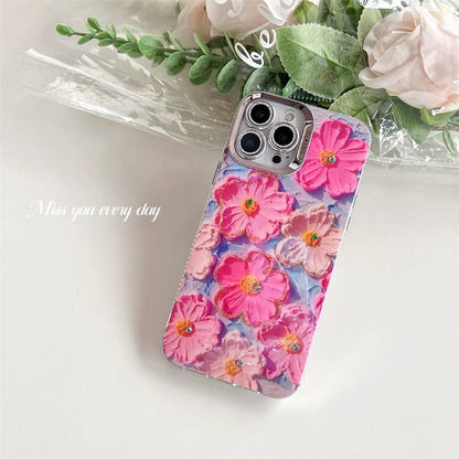 Floral Phone Case - iPhone 15 Pro Max / 15 Pro / 15 / 14 Pro Max / 14 Pro / 14 / 13 Pro Max / 13 Pro / 13 / 12 Pro Max / 12 Pro / 12 / 11 SpreePicky