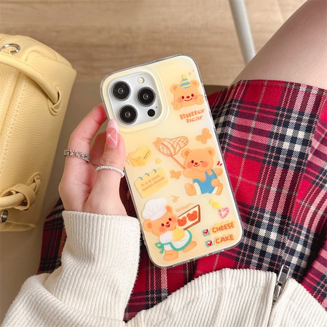 Bear Phone Case - iPhone 15 Pro Max / 15 Pro / 15 / 14 Pro Max / 14 Pro / 14 / 13 Pro Max / 13 Pro / 13 / 12 Pro Max / 12 Pro / 12 / 11 SpreePicky