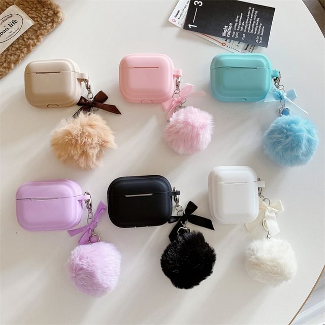 Ribbon Pom Pom AirPods / Pro Earphone Case Skin SpreePicky