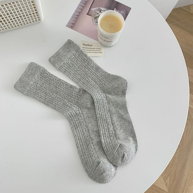 Plain Patterned Socks SpreePicky