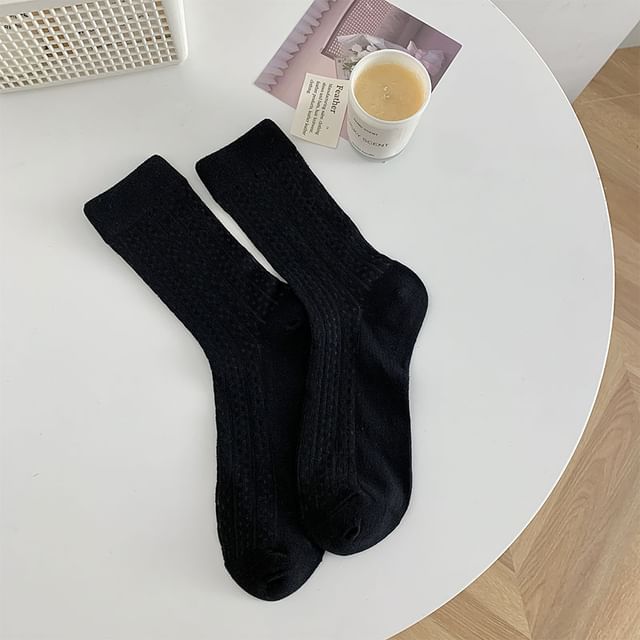 Plain Patterned Socks SpreePicky