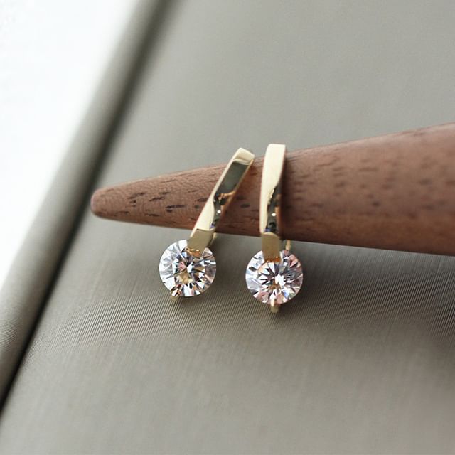 Rhinestone Alloy Drop Earring mySite