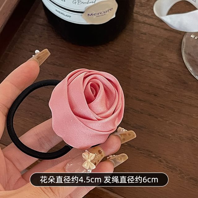 Flower Satin Hair Tie SpreePicky