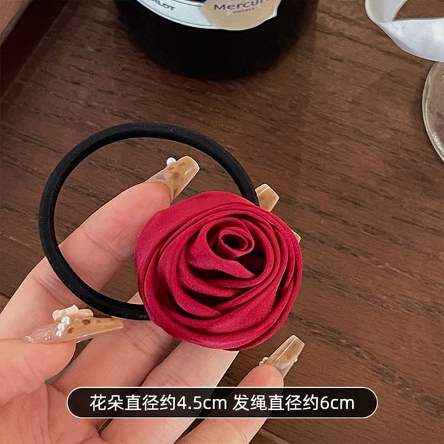 Flower Satin Hair Tie SpreePicky