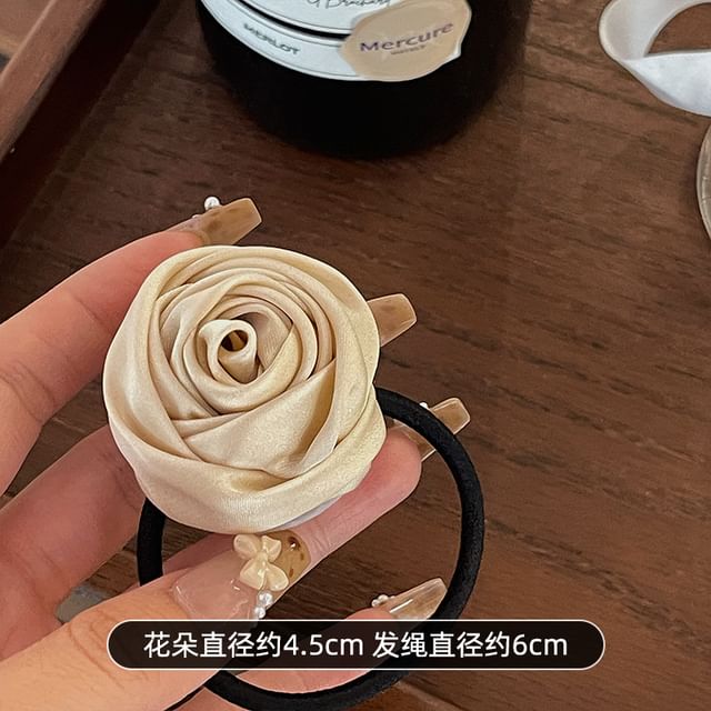 Flower Satin Hair Tie SpreePicky