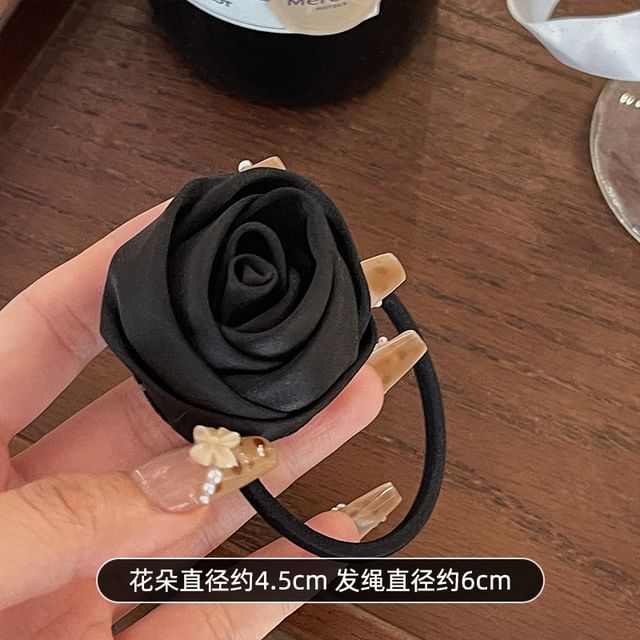 Flower Satin Hair Tie SpreePicky