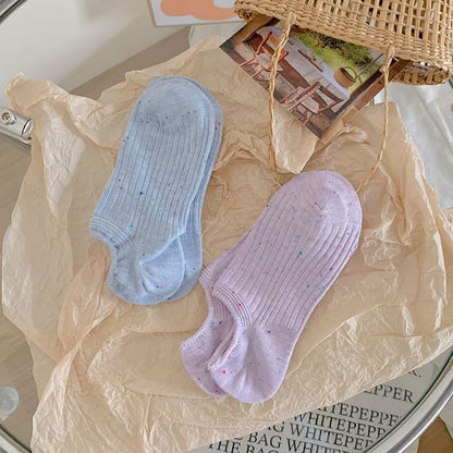 Ribbed No Show Socks Set SpreePicky