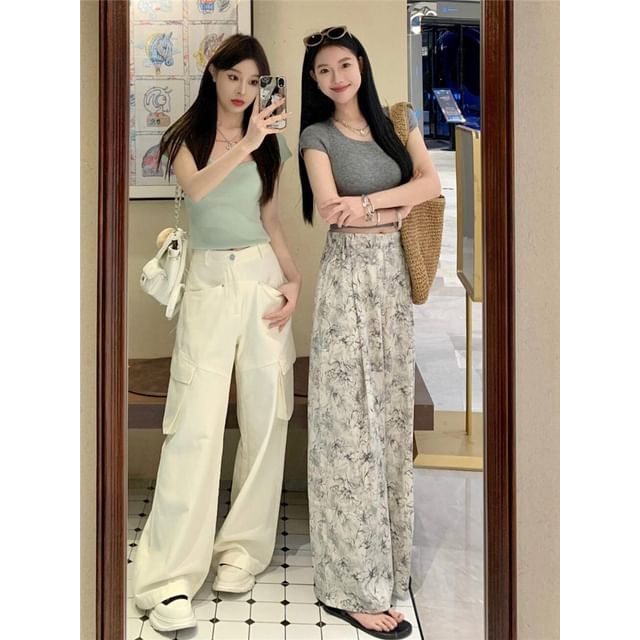 High Waist Floral Wide Leg Pants (Various Designs) SpreePicky