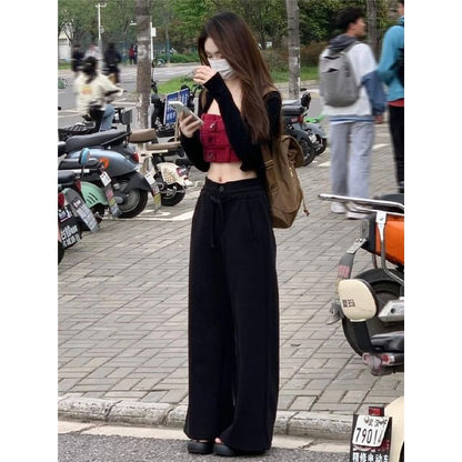 Mid Rise Plain Wide Leg Pants (Various Designs) SpreePicky