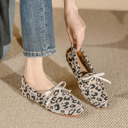 Bow Fabric Loafers SpreePicky