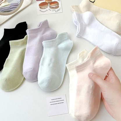 Plain Ankle Socks Set SpreePicky