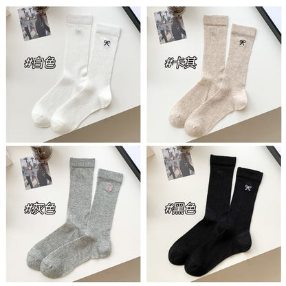 Ribbon Embroidery Socks Set SpreePicky