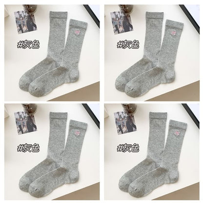 Ribbon Embroidery Socks Set SpreePicky