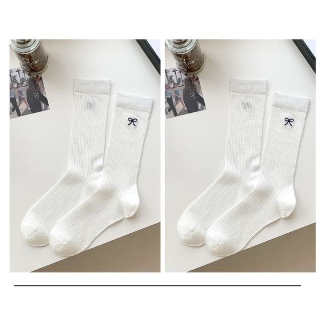 Ribbon Embroidery Socks Set SpreePicky