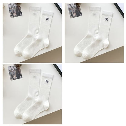 Ribbon Embroidery Socks Set SpreePicky