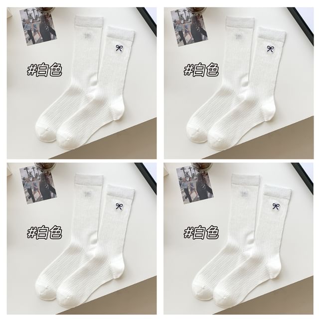 Ribbon Embroidery Socks Set SpreePicky