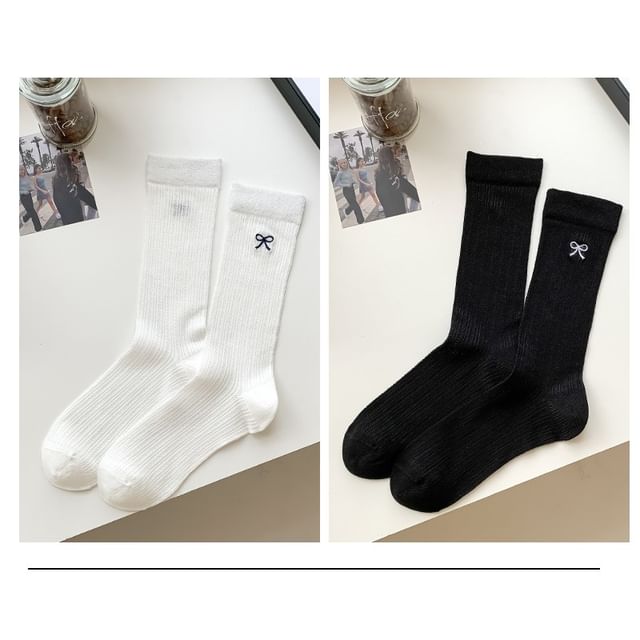 Ribbon Embroidery Socks Set SpreePicky