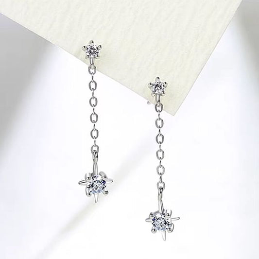 Star Rhinestone Alloy Dangle Earring mySite