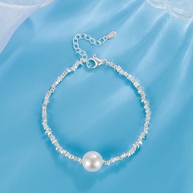 Faux Pearl Alloy Bracelet mySite