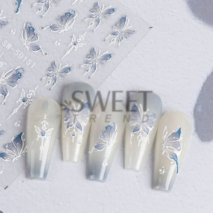 Butterfly Nail Art Stickers SpreePicky