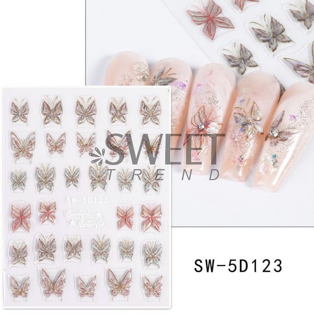 Butterfly Nail Art Stickers SpreePicky