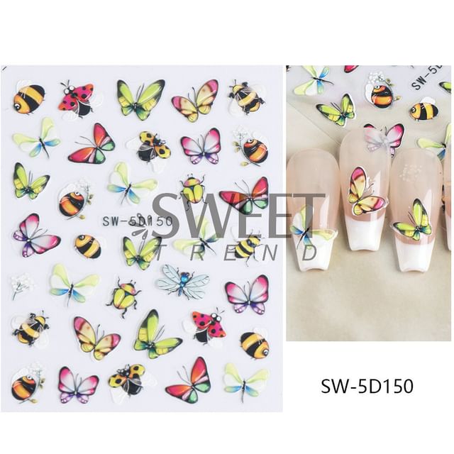 Butterfly Nail Art Stickers SpreePicky