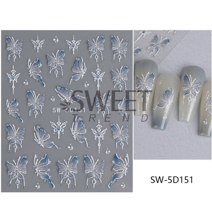 Butterfly Nail Art Stickers SpreePicky