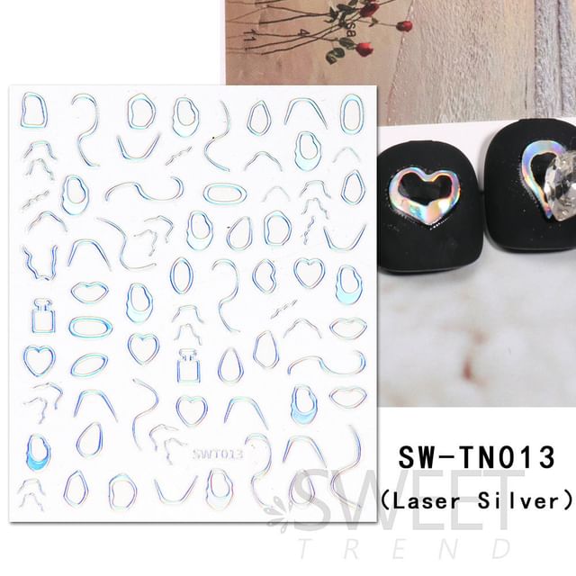 Metallic Nail Art Stickers SpreePicky