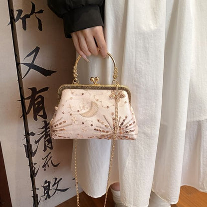 Chain Strap Sequin Crossbody Bag SpreePicky