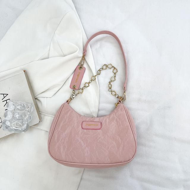 Chain Strap Applique Shoulder Bag SpreePicky