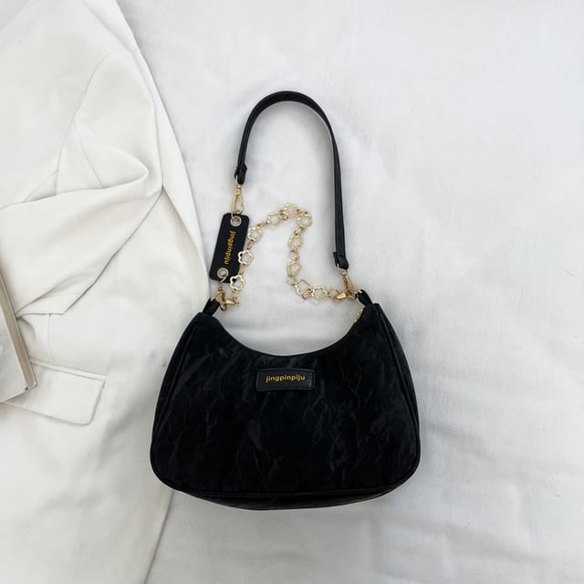 Chain Strap Applique Shoulder Bag SpreePicky