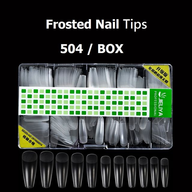 504 / Box: Frosted Nail Tips SpreePicky