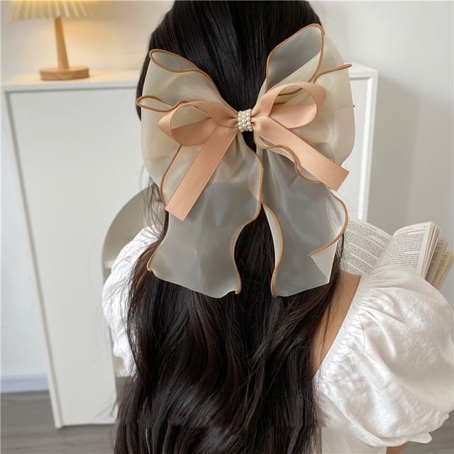 Ribbon Organza Hair Clip SpreePicky