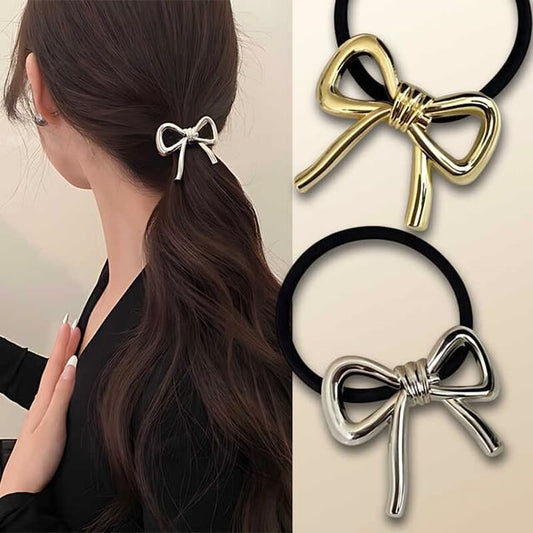 Bow Alloy Hair Tie SpreePicky