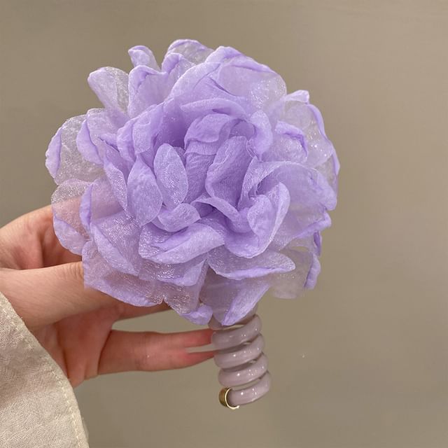 Floral Fabric Coil Hair Tie SpreePicky