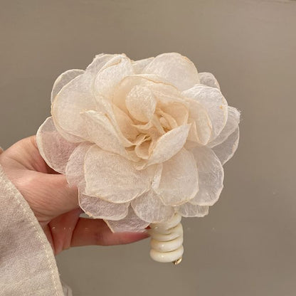 Floral Fabric Coil Hair Tie SpreePicky