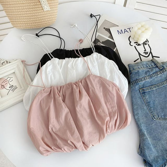 Plain Crop Cami Top mySite