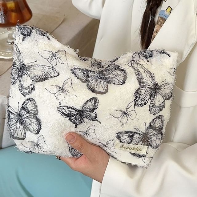 Butterfly Print Makeup Pouch SpreePicky