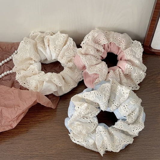 Lace Trim Scrunchie mySite