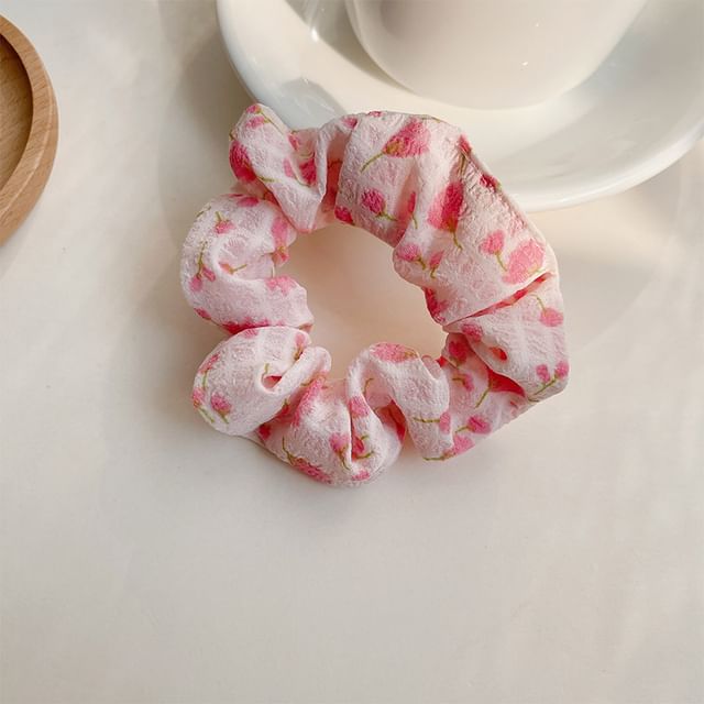 Floral Print Scrunchie mySite